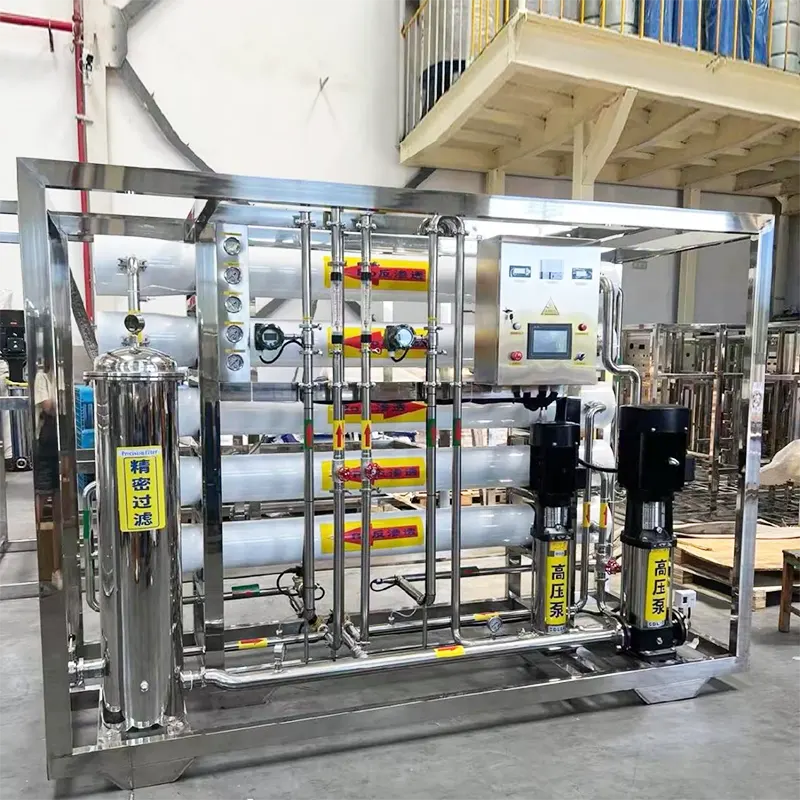 खाद्य उद्योगको लागि स्तर 2 शुद्ध पानी रिभर्स ओस्मोसिस उपकरण